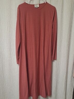 Dainty Jewells Dusty Rose Long Sleeve Midi Dress
